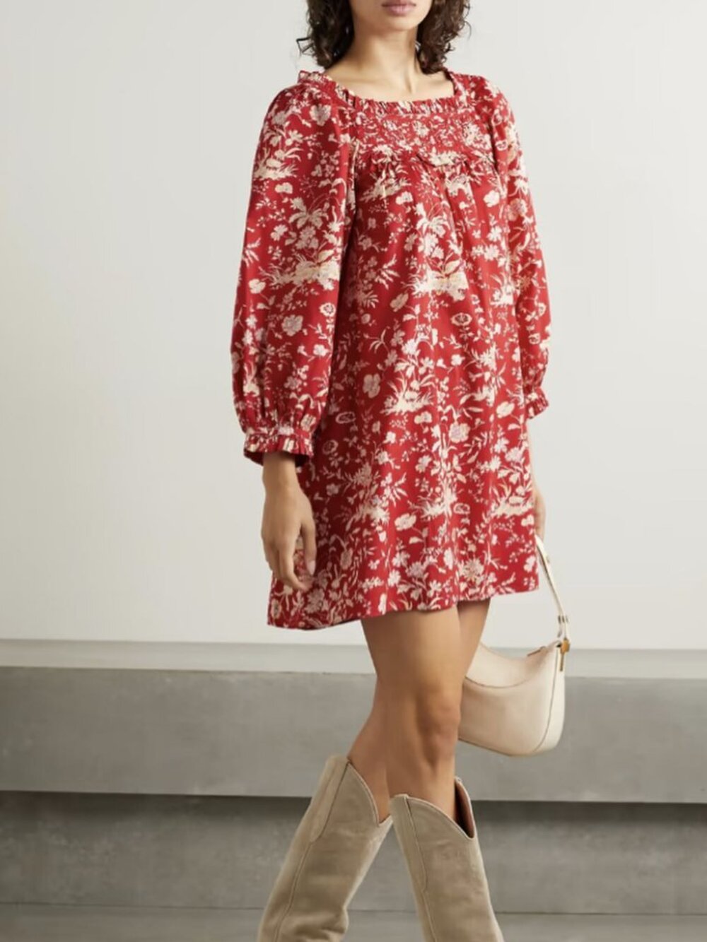 Doen Acton Mini Dress in Oak Bluffs Floral Size Small